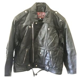 Leather Bikers Jacket XL